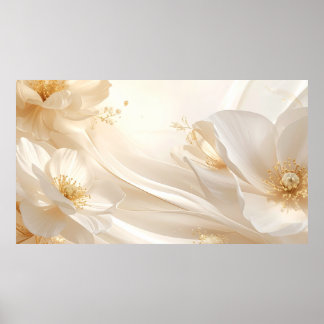 Poster Hospitality Grandeur: A Fluid Floral and Silk Wall