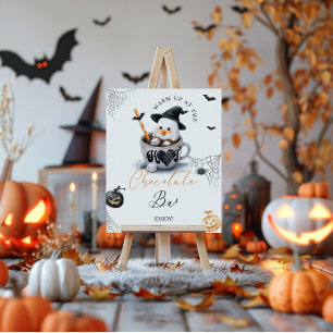 Poster Hot Choco Bar Petit Boo Baby shower Halloween
