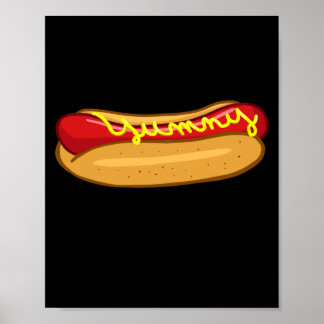 Poster Hot dog funny hot dog lover performance