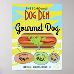 Poster Hot Dog Personnalisé