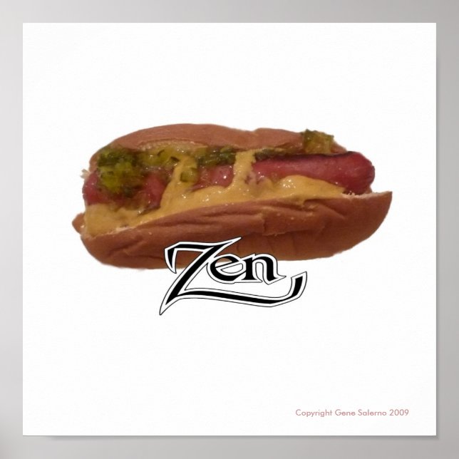 Poster Hot Dog Zen (Devant)