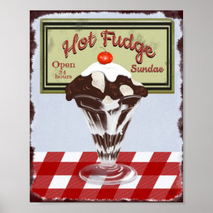 Poster Hot Fudge Sundae