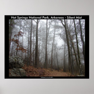 Poster Hot Springs National Park, AR - Silent Mist