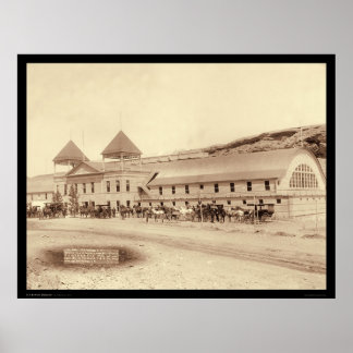 Poster Hot Springs Plunge Bath House SD 1891