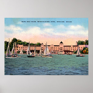 Poster Hôtel à Syracuse, Indiana Spink sur le lac Wawasee