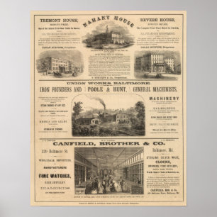 Poster Hôtel à Tremont House, Boston, Nahant House