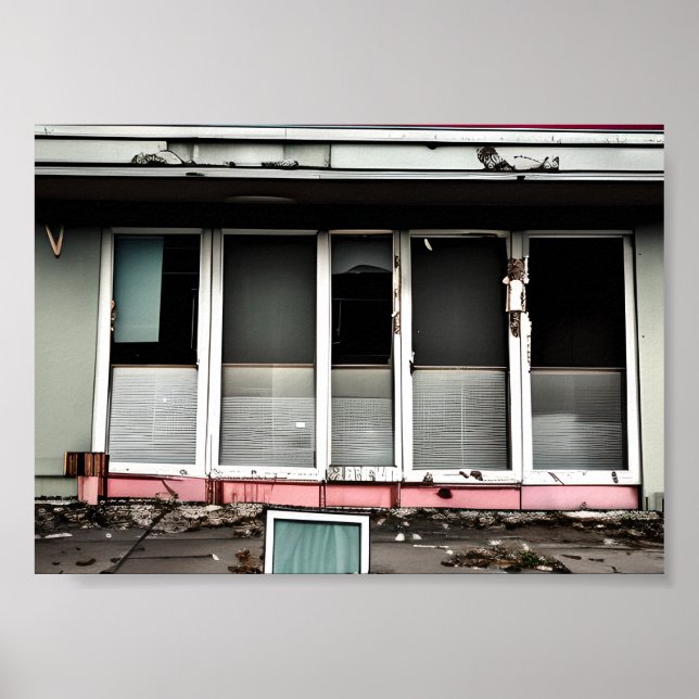 Poster Hôtel Abandonné Espaces Perdus Débilité (Devant)