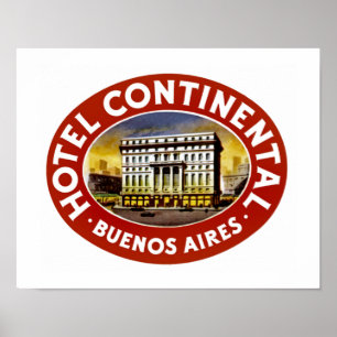 Poster Hotel Continental Buenos Aires