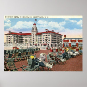 Poster Hôtel de Monterey, les années 1920 du parc NJ