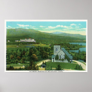 Poster Hôtel de Mt Washington, vue de chapelle de