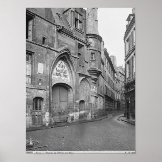 Poster Hôtel de Sens, fin du XIXe siècle-début