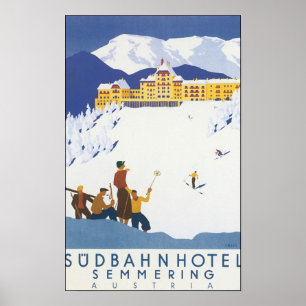 Poster Hôtel de Sudbahn Semmering Autriche