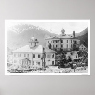 Poster Hôtel de ville Juneau Alaska 1918