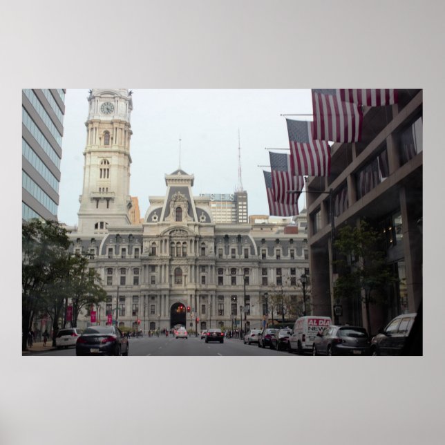 Poster Hôtel de ville Philadelphie Photo (Devant)