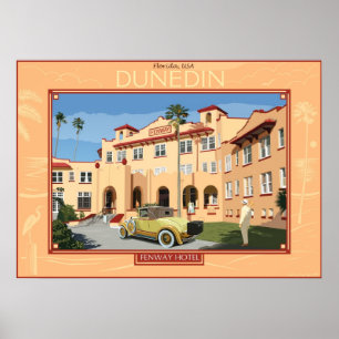 Poster Hôtel Fenway. Dunedin, Floride