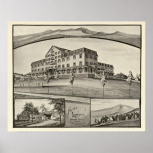 Poster Hôtel Lookoff, colline de sucre, NH