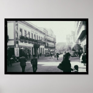 Poster Hotel Madrid 1964 Espagne Monochrome