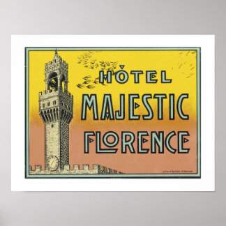 Poster Hôtel Majestic Florence (frontière)