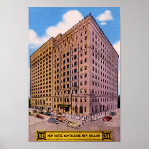 Poster Hôtel Monteleone de la Nouvelle-Orléans Louisiane