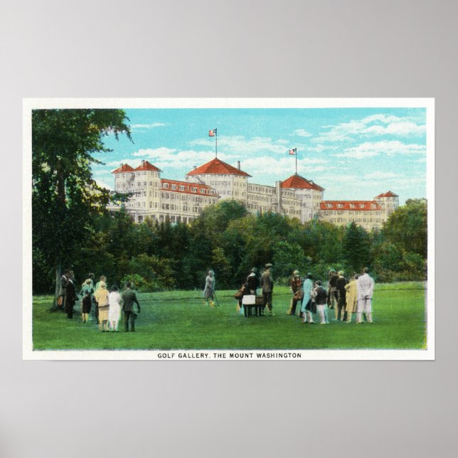 Poster Hôtel Mount Washington Vue de la galerie de golf (Devant)