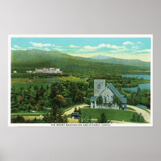 Poster Hôtel Mt Washington, Stickney Chapel View (Devant)