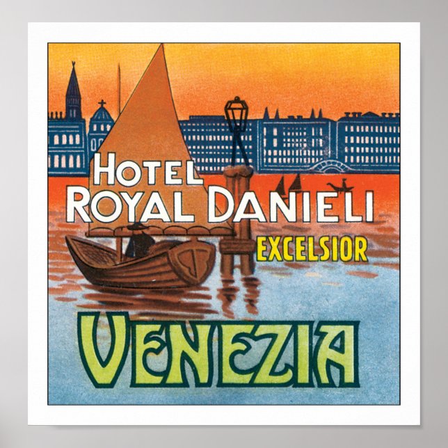 Poster Hotel Royal Danieli Venezia sans frontière (Devant)
