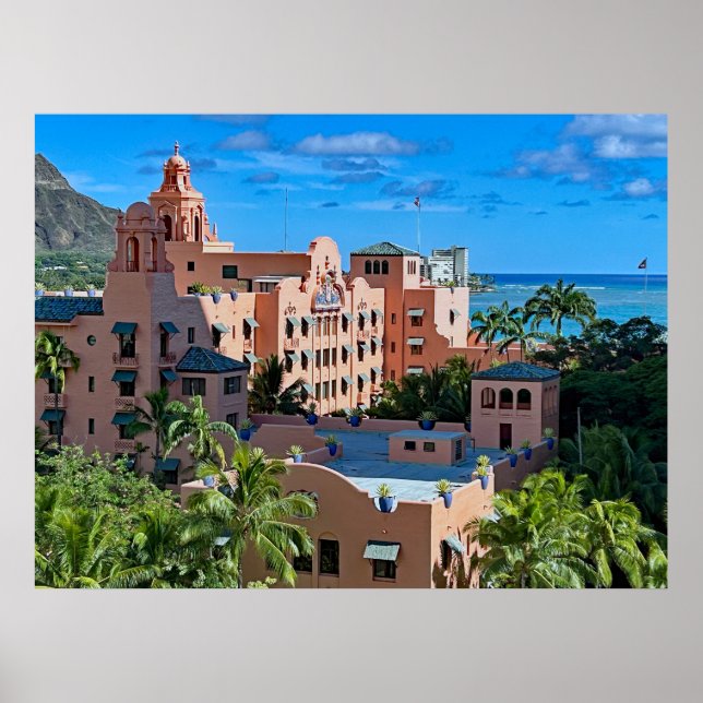 Poster Hôtel Royal Hawaii Waikiki (Devant)