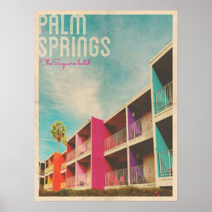 Poster Hôtel vintage Palm Spring