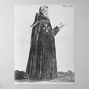 Poster Hôtelier de nuit dans l'habitude originale