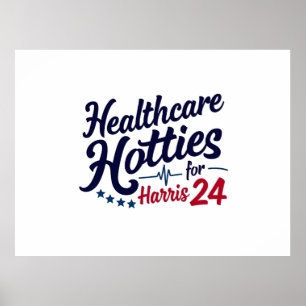 Poster Hôtels de santé pour Harris 24 Election Kamala