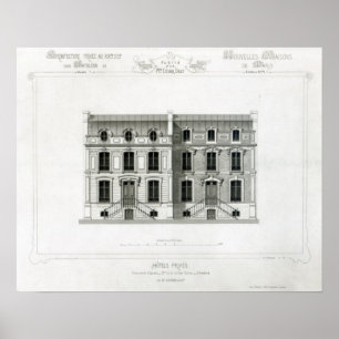Poster Hôtels Privés, 10 & 12 Rue Balzac, Paris