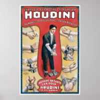 Houdini ~ Artiste d'évasion de menottes Vintages