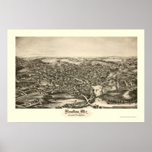 Poster Houlton, JE carte panoramique - 1894