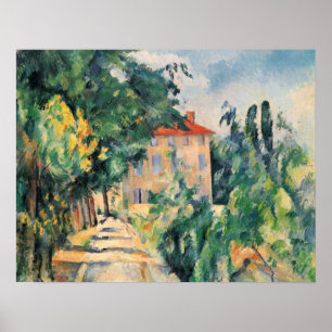 Poster House And Landscape by Paul Cezanna, C 1890