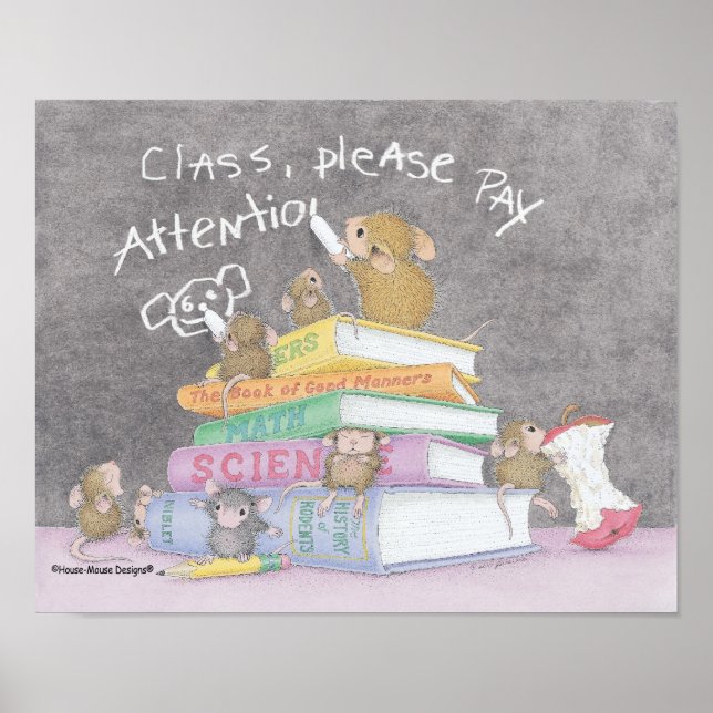 Poster House-Mouse Designs® - Wall Art (Devant)