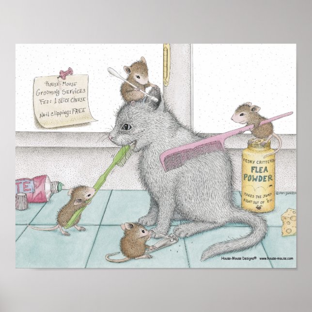 Poster House-Mouse Designs® - Wall Art (Devant)