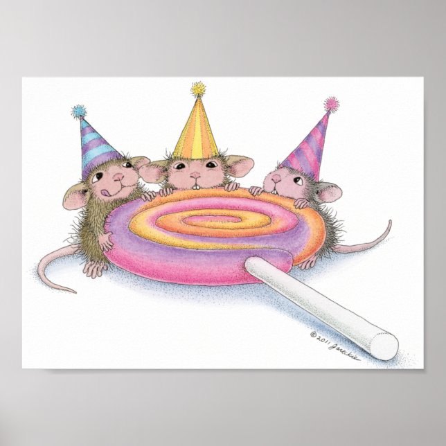 Poster House-Mouse Designs® - Wall Art (Devant)