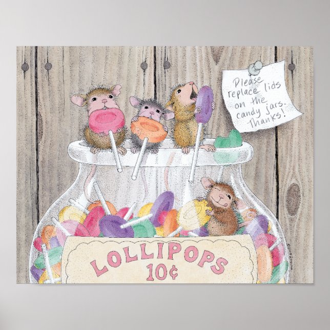 Poster House-Mouse Designs® - Wall Art (Devant)