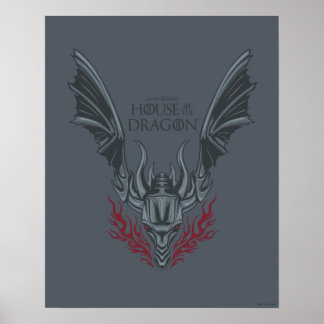 Poster HOUSE of the Dragon | Fire-Breathing Dragon Head