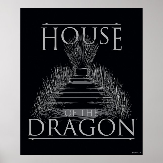 Poster HOUSE of the Dragon | Iron Throne Graphic (Devant)