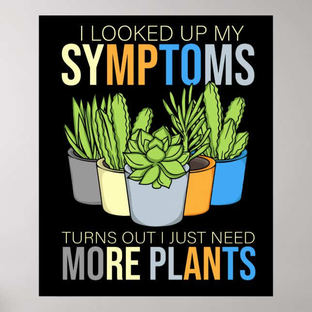 Poster Houseplant Lover femmes jardinage fleuriste Plante (Devant)