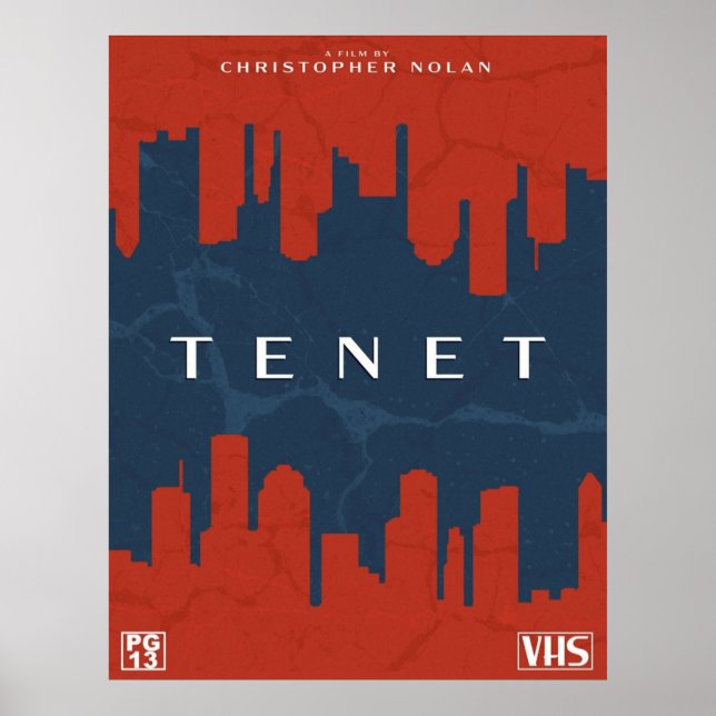 Poster Housse VHS rétro TENET (Devant)