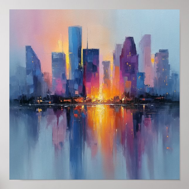Poster Houston Art contemporain Mur de ville (Devant)