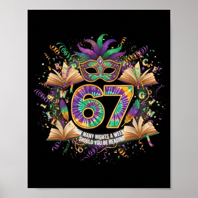 Poster How Many Night A Week Should You Be Reading 67 Boo (Devant)