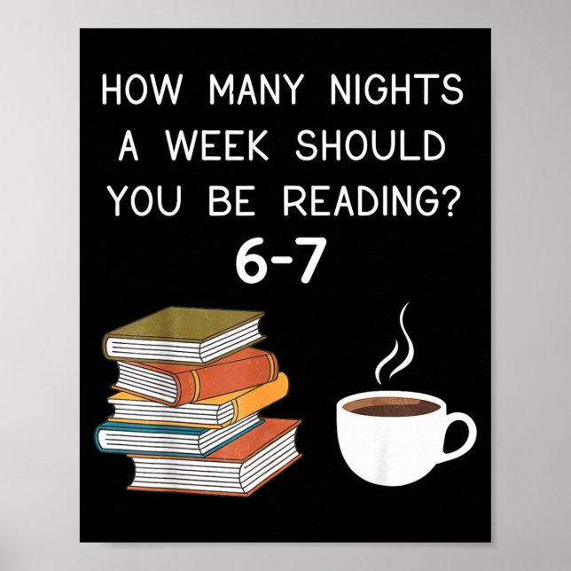Poster How Many Nights Should You Be Reading 6-7  (Devant)
