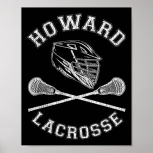 Poster Howard Lacrosse Vintage déshabillée Retro Lax