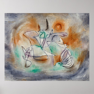 Poster Howling Dog (1928) by Paul Klee