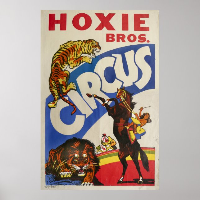 Poster Hoxie Bros. Cirque (Devant)