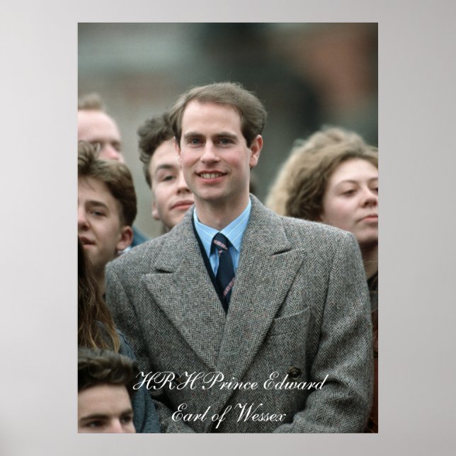 Poster HRH Prince Edward Moscou 1989 (Devant)