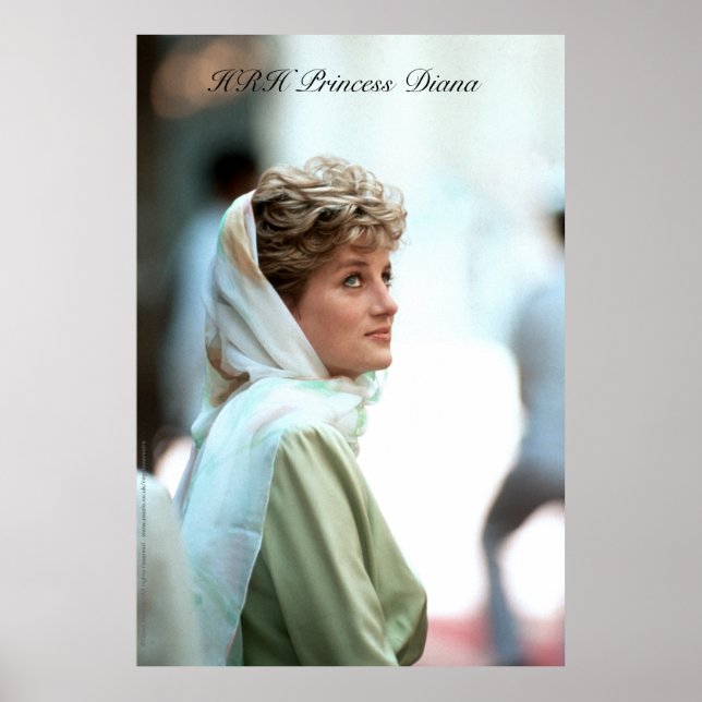 Poster HRH Princess Diana Egypt 1992 (Devant)